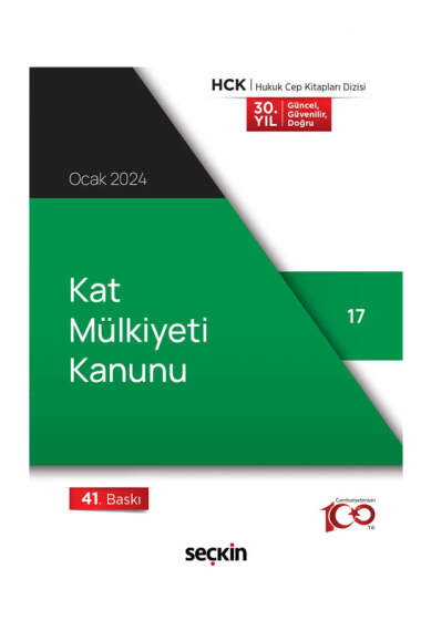 Seçkin Yayıncılık Kat Mülkiyeti Kanunu (Cep Kitabı) - 1