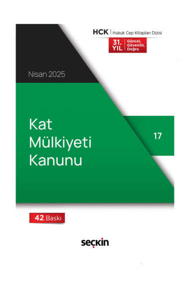 Seçkin Yayıncılık Kat Mülkiyeti Kanunu (Cep Kitabı) - 1