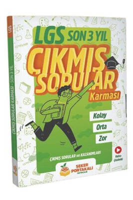 Şeker Portakalı Yayıncılık 8.Sınıf LGS Son 3 Yıl Çıkmış Sorular Karması - 1