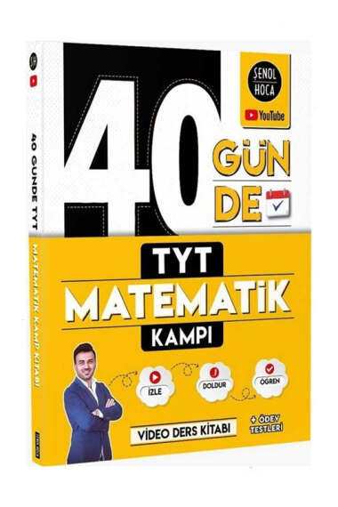 Şenol Hoca Yayınları 2025 40 Günde TYT Matematik Kampı - 1