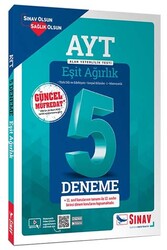 Sınav Yayınları AYT Eşit Ağırlık Çözümlü 5 Deneme - Sınav Yayınları
