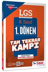 ​Sınav Yayınları 8. Sınıf LGS 1. Dönem Çözümlü Tam Tekrar Kampı - Sınav Yayınları