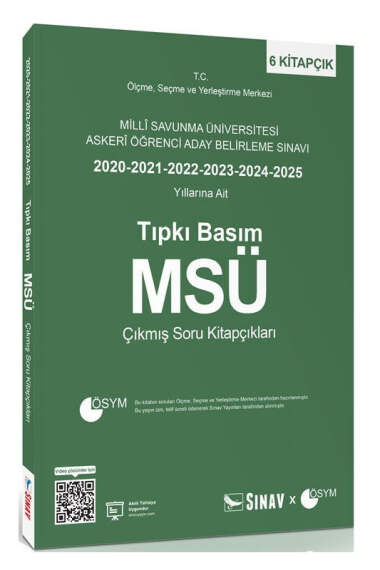 Sınav Yayınları MSÜ Tıpkı Basım Son 6 Yıl Çıkmış Soru Kitapçıkları - 1
