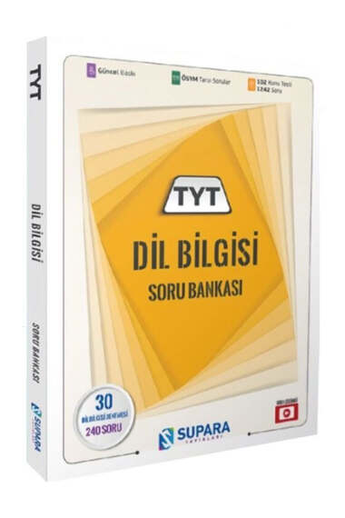 Supara Yayınları 2025 TYT Dil Bilgisi Soru Bankası - 1