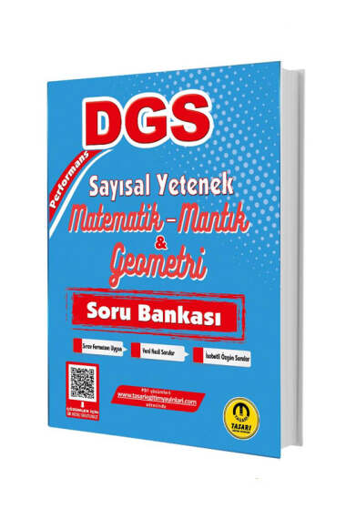 Tasarı Yayınları 2025 DGS Sayısal Yetenek Matematik Mantık Geometri Soru Bankası - 1