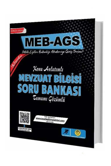 Tasarı Yayınları 2025 MEB-AGS Mevzuat Bilgisi Konu Anlatımlı Soru Bankası - 1