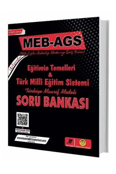 Tasarı Yayınları 2025 MEB-AGS Eğitimin Temelleri ve Türk Milli Eğitim Sistemi Soru Bankası - 1