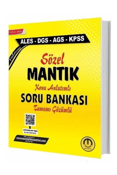 Tasarı Yayınları ALES DGS KPSS MEB-AGS Sözel Mantık Konu Anlatımlı Soru Bankası - 1