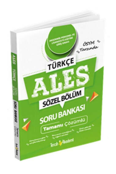 Tercih Akademi Yayınları 2025 ALES Türkçe Sözel Bölüm Tamamı Çözümlü Soru Bankası - 1