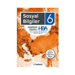 ​Tudem Yayınları 6. Sınıf Sosyal Bilgiler Kazanım Odaklı HBA - Tudem Yayınları