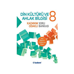 Tudem Yayınları 8.Sınıf Din Kültürü ve Ahlak Bilgisi Kazanım Odaklı Soru Bankası - Tudem Yayınları