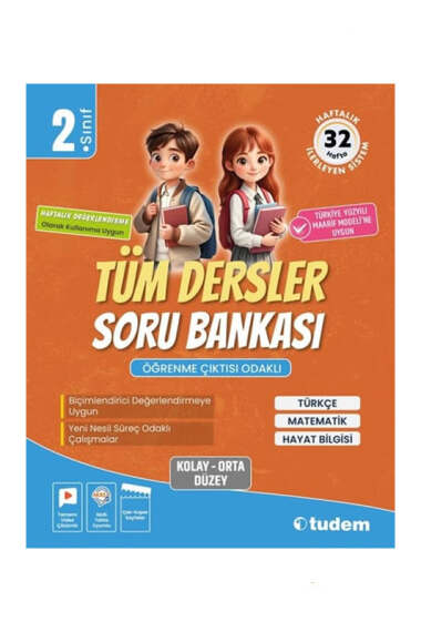 Tudem Yayınları 2.Sınıf Tüm Dersler Soru Bankası - 1