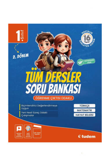Tudem Yayınları 1.Sınıf Tüm Dersler Soru Bankası - 1