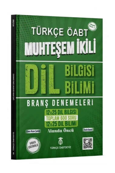 Türkçe ÖABTdeyiz ÖABT Türkçe Dil Bilgisi - Dil Bilimi Muhteşem İkili Branş Denemeleri - 1