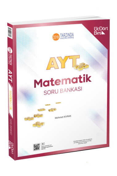 ÜçDörtBeş Yayınları 2025 AYT Matematik Soru Bankası - 1