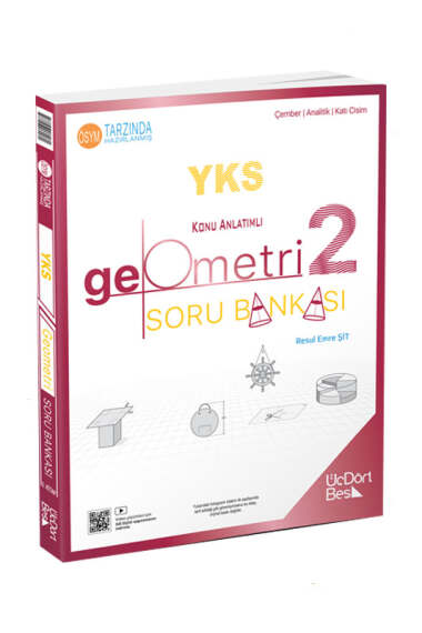 ÜçDörtBeş Yayınları 2025 YKS Geometri 2 Konu Anlatımlı Soru Bankası - 1