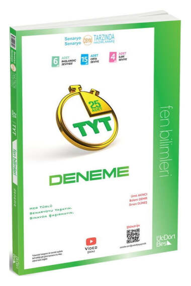 ÜçDörtBeş Yayınları 2026 TYT Fen Bilimleri 25 Deneme Sınavı - 1