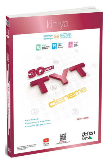 ÜçDörtBeş Yayınları 2026 TYT Kimya 30 Deneme - 1