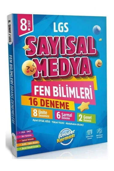 Ünlüler Karması 8. Sınıf LGS Sayısal Medya Fen Bilimleri 16 Deneme - 1