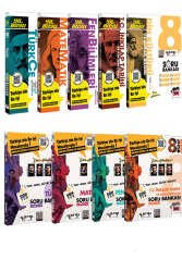 Yargı Ders Arkadaşım Yayınları 8.Sınıf LGS Türkçe-Matematik-Fen-İnkılap-Din Yıl Boyu ve Son Tur Soru Bankası Seti (9 Kitap) - Yargı Ders Arkadaşım