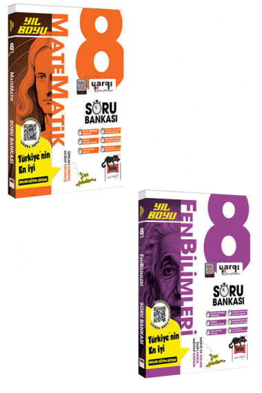 Yargı Ders Arkadaşım 8.Sınıf LGS Fen Bilimleri-Matematik Yıl Boyu Soru Bankası Seti (2 Kitap) - 1