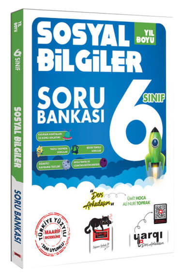 Yargı Ders Arkadaşım 6.Sınıf Yıl Boyu Sosyal Bilgiler Soru Bankası - 1