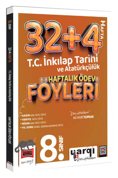 Yargı Ders Arkadaşım 8.Sınıf T.C. İnkılap Tarihi ve Atatürkçülük 32+4 Haftalık Ödev Föyleri - 1