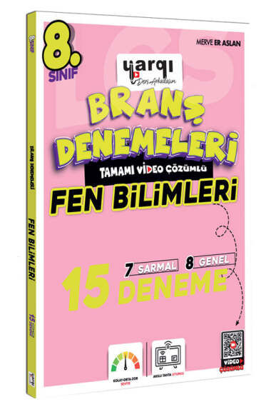 Yargı Ders Arkadaşım 8.Sınıf Tamamı Video Çözümlü Fen Bilimleri 15 Branş Denemeleri - 1