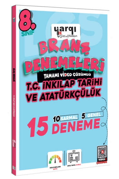 Yargı Ders Arkadaşım 8.Sınıf Tamamı Video Çözümlü T.C. İnkılap Tarihi ve Atatürkçülük 15 Branş Denemeleri - 1