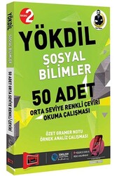 Yargı Yayınları YÖKDİL Sosyal Bilimler 50 Adet Orta Seviye Renkli Çeviri Okuma Çalışması - Yargı Yayınları