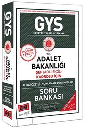 Yargı Yayınları GYS T.C. Adalet Bakanlığı Şef (Adli Sicil) Kadrosu İçin Konu Özetli Soru Bankası - Yargı Yayınları