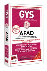 Yargı Yayınları GYS AFAD Veri Hazırlama ve Kontrol İşletmeni Kadrosu İçin Konu Özetli Çıkmış ve Çıkması Muhtemel Sorular - Yargı Yayınları