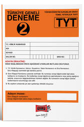 Yargı Yayınları TYT Türkiye Geneli Deneme 2 - Yargı Yayınları
