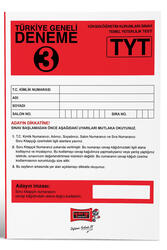 Yargı Yayınları TYT Türkiye Geneli Deneme 3 - Yargı Yayınları