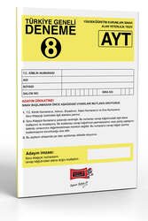 Yargı Yayınları AYT Türkiye Geneli Deneme Sınavı - 8 - Yargı Yayınları