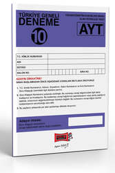 Yargı Yayınları AYT Türkiye Geneli Deneme Sınavı - 10 - Yargı Yayınları