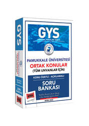 Yargı Yayınları GYS Pamukkale Üniversitesi Ortak Konular (Tüm Unvanlar İçin) Konu Özetli Açıklamalı Soru Bankası - Yargı Yayınları