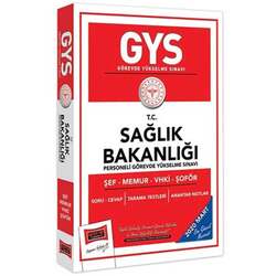 Yargı Yayınevi 2020 GYS T.C.Sağlık Bakanlığı Şef Memur VHKİ Şoför İçin Çalışma Kitabı - Yargı Yayınları