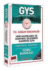 Yargı Yayınları 2023 Sağlık Bakanlığı Veri Hazırlama ve Kontrol İşletmeni Kadrosu İçin Konu Özetli Açıklamalı Soru Bankası - Yargı Yayınları