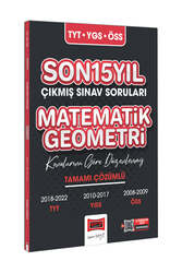 Yargı Yayınları TYT-YGS-ÖSS Son Matematik-Geometri Tamamı Çözümlü Son 15 Yıl Çıkmış Sınav Soruları (Konularına Göre Düzenlenmiş) - Yargı Yayınları