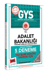 Yargı Yayınları 2023 Adalet Bakanlığı GYS Yazı İşleri Müdürü Kadrosu İçin Tamamı Çözümlü 5 Deneme - Yargı Yayınları