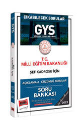 Yargı Yayınları 2023 Milli Eğitim Bakanlığı Şef Kadrosu İçin Açıklamalı Çözümlü Soru Bankası - Yargı Yayınları