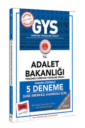 Yargı Yayınları 2023 Adalet Bakanlığı Şube Müdürü Kadrosu İçin 5 Deneme - Yargı Yayınları