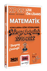 Yargı Yayınları 2024 KPSS Lise Ön Lisans Genel Yetenek Matematik Konularına Göre Düzenlenmiş 2010-2022 Tamamı Çözümlü Çıkmış Sorular - Yargı Yayınları