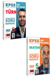 Yargı Yayınları 2024 KPSS Lise Ön Lisans Genel Yetenek 5Yüz Matematik Soru Bankası ve Türkçe Soru Bankası Seti - Yargı Yayınları