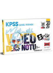 Yargı Yayınları 2024 KPSS Genel Yetenek 5Yüz Matematik Video Ders Notları - Yargı Yayınları