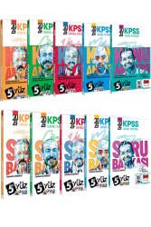 Yargı Yayınları 2024 KPSS GK-GY 5Yüz Konu ve Soru Bankası Full Set - Yargı Yayınları