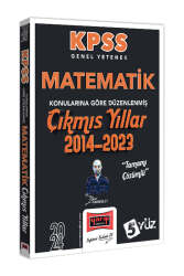 Yargı Yayınları 2024 KPSS Genel Yetenek Matematik Konularına Göre Düzenlenmiş Tamamı Çözümlü Çıkmış Yıllar (2014-2023) - Yargı Yayınları