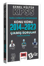 Yargı Yayınları 2024 KPSS Genel Kültür (Tarih-Coğrafya-Vatandaşlık) Konu Konu Tamamı Çözümlü Çıkmış Sorular (2014-2023) - Yargı Yayınları