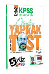 Yargı Yayınları 2024 KPSS Tüm Adaylar İçin 5Yüz Coğrafya Çek Kopart Yaprak Test - Yargı Yayınları